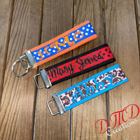 Monogram Keychain, Monogram Key Fob, Keychain Wristlet - DMDCreations