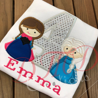 Frozen Sisters Birthday Shirt, Elsa and Anna Inspired Shirt, - DMDCreations