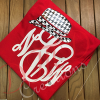 Fedora with monogram shirt, Alabama Hat with monogram - DMDCreations