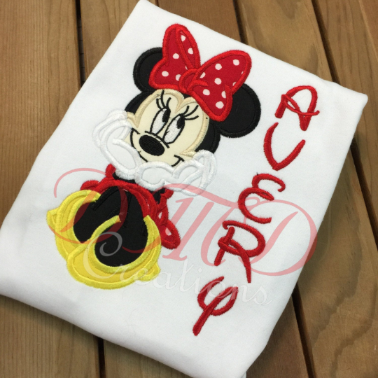 Mickey Mouse Sitting Shirt, Minnie Mouse Sitting Shirt - DMDCreations