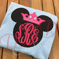 Princess Minnie Mouse Head shirt, Minnie Mouse shirt - DMDCreations