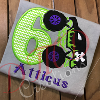 Grave Digger Inspired Birthday Shirt, Monster Truck shirt - DMDCreations