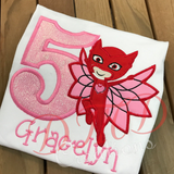 Owlette Birthday Shirt , PJ Mask Birthday Shirt - DMDCreations