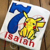 Pikachu Birthday Shirt, Pokemon Characters Birthday Shirt - DMDCreations