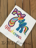 My Little Pony Rainbow Dash shirt, Rainbow Dash Birthday Shirt - DMDCreations