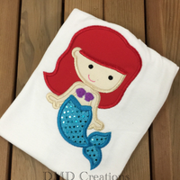 Mermaid Birthday Shirt, Little Mermaid Inspired Birthday - DMDCreations