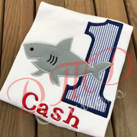 Shark Birthday Shirt, Ocean birthday shirt - DMDCreations