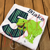 T-Rex birthday shirt, Dinosaur birthday shirt - DMDCreations