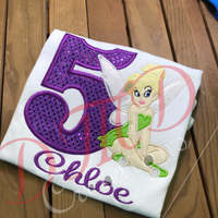 Tinkerbell Birthday Shirt, Fairy Birthday Shirt - DMDCreations