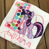 My Little Pony Twilight Birthday Shirt, Little Pony Birthday Shirt - DMDCreations