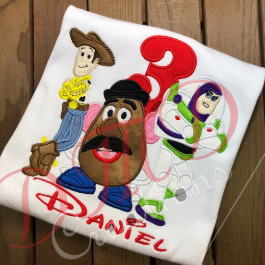 Toy Story Characters Shirt, Buzz, Woody, Mr. Potato Birthday Shirt - DMDCreations